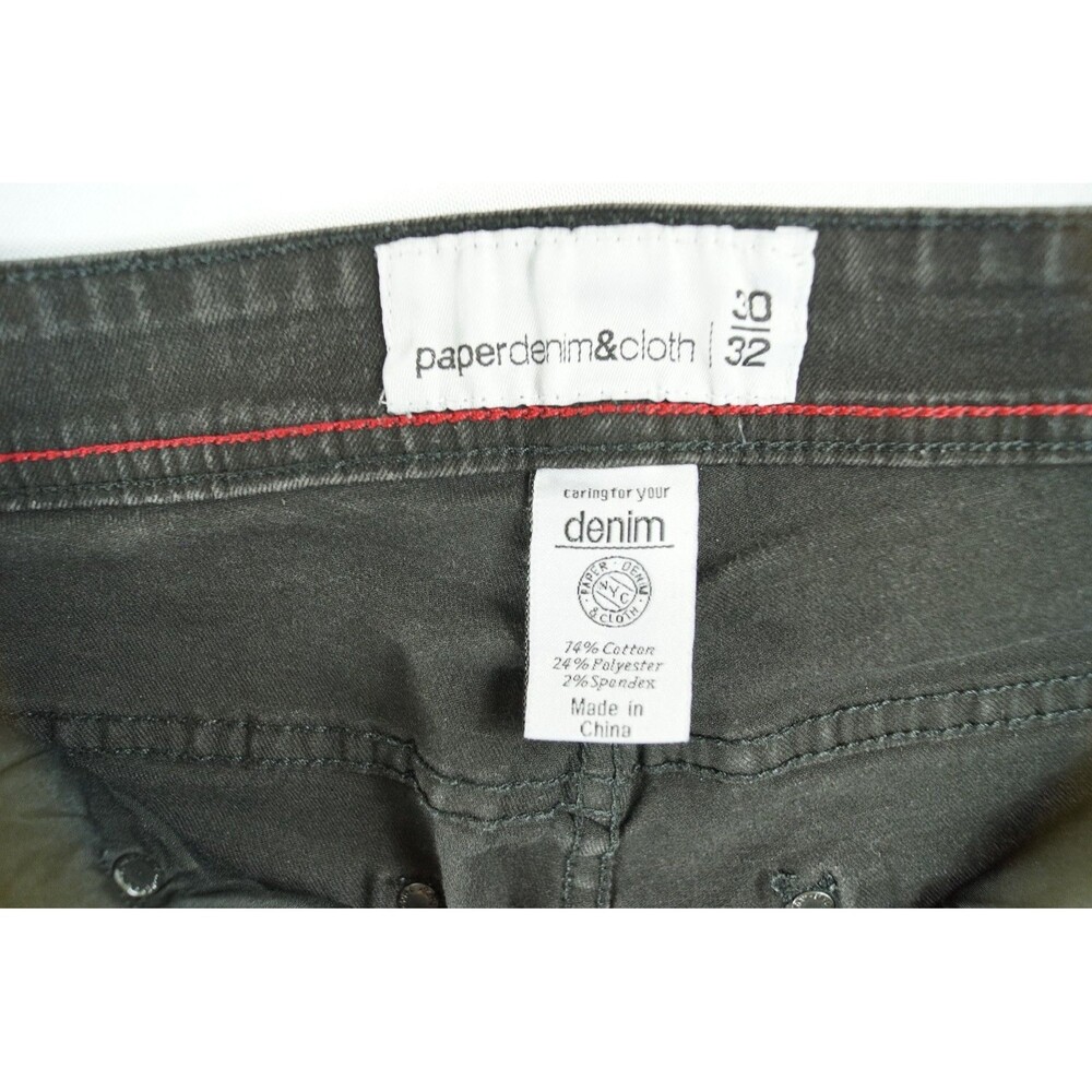 Paper Denim Women’s Charcoal Gray Slim Straight Jeans Stretch Mid Rise Casual - Picture 3 of 11